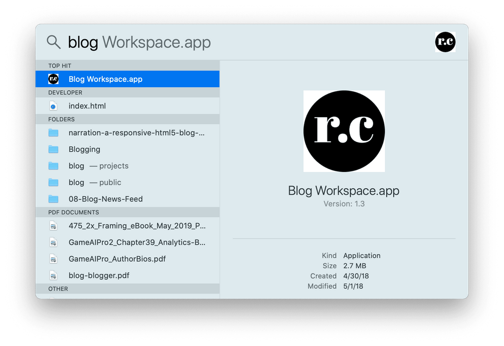 Automating Workspaces on macOS